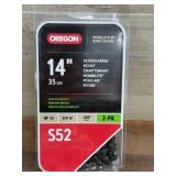 Oregon 14-Inch S52 Chainsaw Chains, Pack of 2