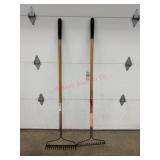 Wood-Handle Rakes with Craftsman Branding