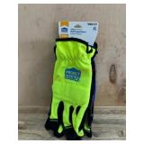 Yellow and Black Utility Gloves XL (2 Pairs)
