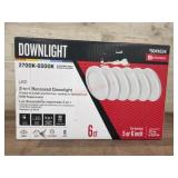 Utilitech LED 3-in-1 Recessed Downlight, 6-Pack