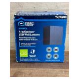 Outdoor LED Wall Lantern with Matte Black Finish