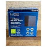 Project Source LED Wall Lantern in Matte Black