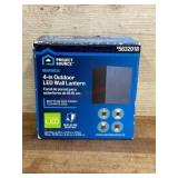 4-Inch Outdoor LED Wall Lantern
