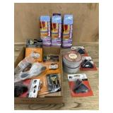 Flat of tape. Microfiber bonnets. Decorator