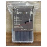 Allen + Roth Matte Black Drawer Pull Set, 6 Ct