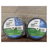 Two 7-Inch Plastic Wheels by Arnold
