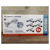 Pack of 6 Aluminum Floodlight Housings