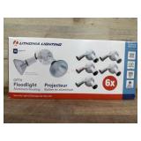 Lithonia Lighting Aluminum Floodlight Set, 6 Piece