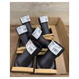 6 Black Rubber Pipe Elbows