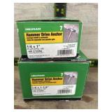 2 boxes of hammer drive anchor
