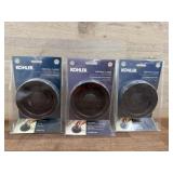 3 Kohler Matte Black Disposal Flanges
