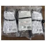 Window Bar T-Brackets, Black Finish, 3 Packs