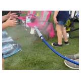 Blue Outdoor Misting Hose with Nozzles