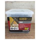 Deck Plus Gray Composite Deck Screws, 10 x 2 1/2,