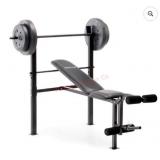Competitor Standard Adjustable Bench with 80 lb.