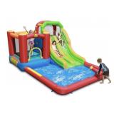 Happy Hop Inflatable Double Slide Water Fun Park
