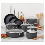 15-Piece Hard Anodized Nonstick Aluminum Cookware