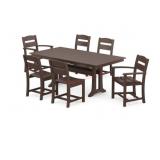 POLYWOOD Gulf Shores Farmhouse Trestle Dining