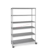 6-Tier NSF Heavy Duty Wire Shelving, 47.75" W x