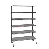 6-Tier NSF Heavy Duty Wire Shelving, 47.75" W x