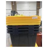 4-27 gallon totes w/ lids