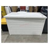 230 gallon deck box- damaged- lid will not attach