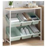 Seville Classics 6-Bin Organizer, 32.5" W x