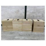 4- Wood tissue box covers