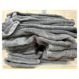 Tote of grey wash rags
