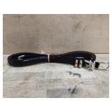 2- Mens leather belts with silver tips size 42-44