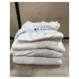 King size sheets and pillow cases