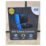 Gel infused bask and seat cushion