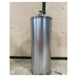 Stainless toilet paper holder with lid