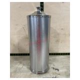 Stainless toilet paper holder with lid