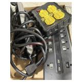 Flat of multi plugs and cords