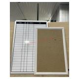 White board and bulletin board