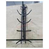 Metal cowboy hat rack