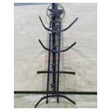 Metal cowboy hat rack