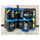 Flat of 6 cans Dunlop tennis balls