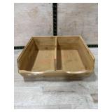 Wood divided tray