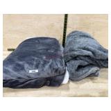 Grey queen blanket and throw blanket
