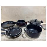 Box lot of T Fall pots and pans