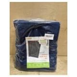 Blue new towel bath mat set