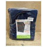 Blue new towel bath mat set