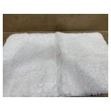 White 24x60 bath mat