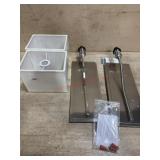 2- Chrom wall mount lights