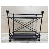 Rustic style magazine rack