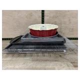 11- Various baking pans and cooling racks