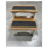 Wood steps with non slip tread