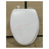 Elongated soft toilet seat